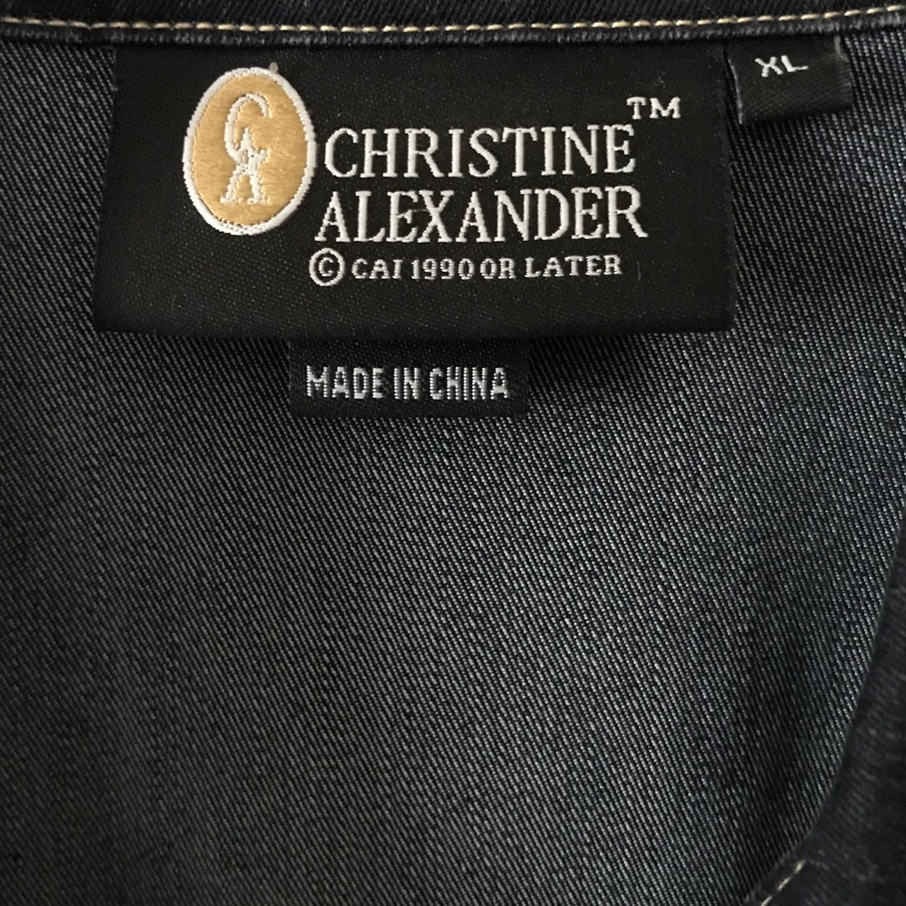 ❌SOLD❌Christine Alexander Denim Swarovski Crystals - Picture 4 of 7